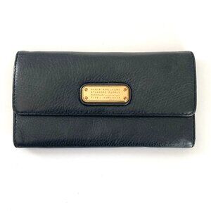 Marc by Marc Jacobs Trifold Workwear Black Pebble Leather Wallet